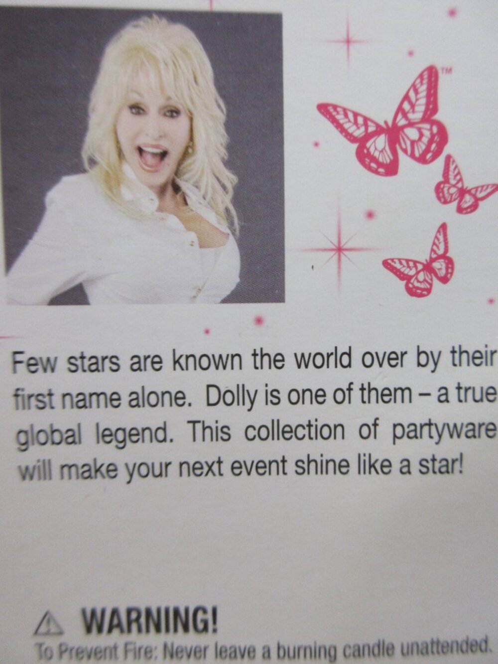 Dolly Parton Cake Topper Lights Up -Tested and Working NO Candles/Candleholders - Picture 4 of 5
